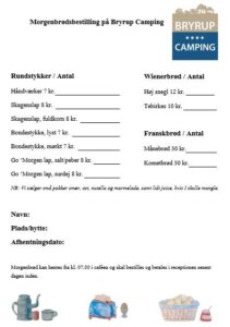 Ontbijt bestellen